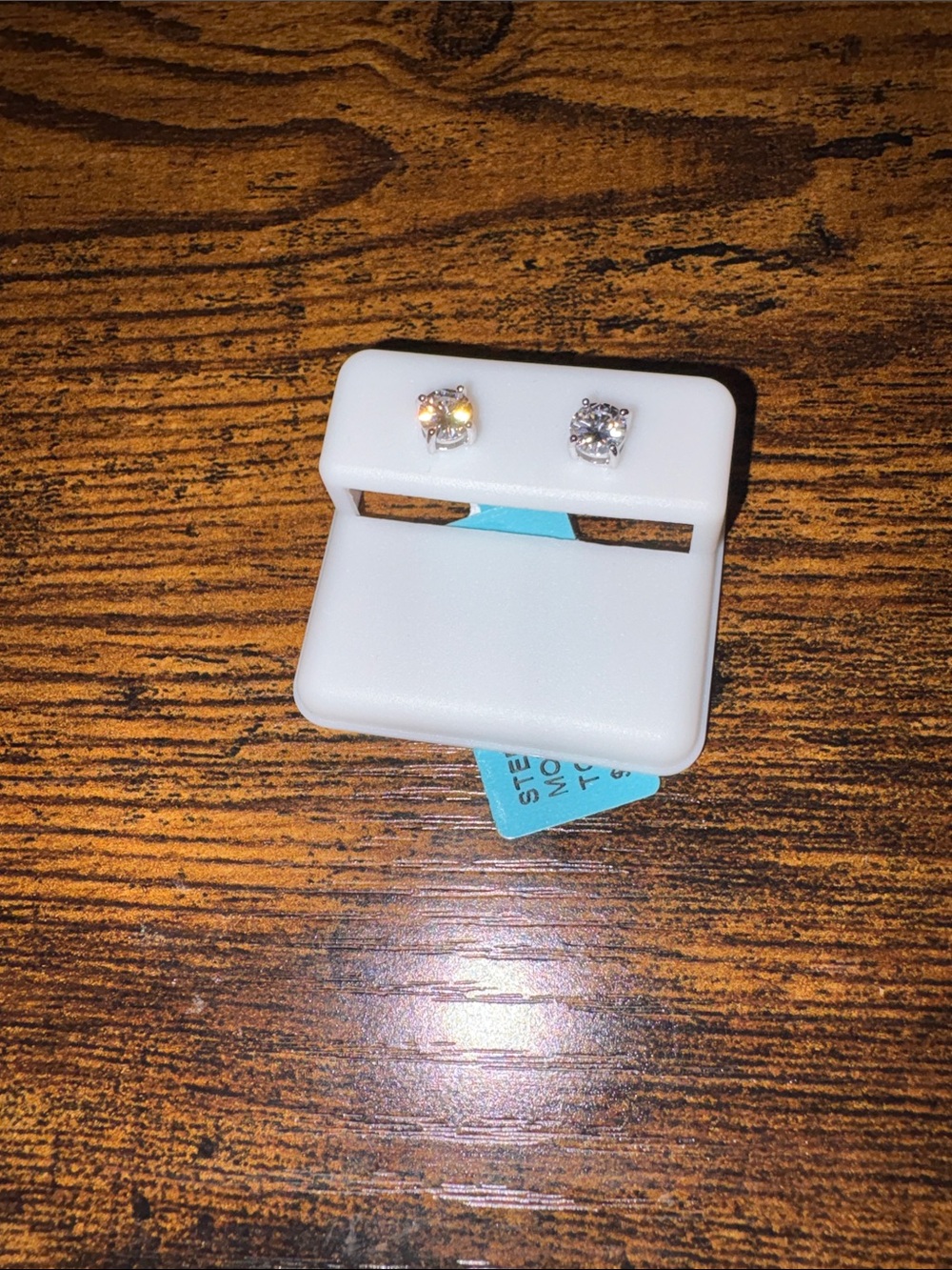 Sterling Silver Moissanite Stud Earrings - 0.85 TW
